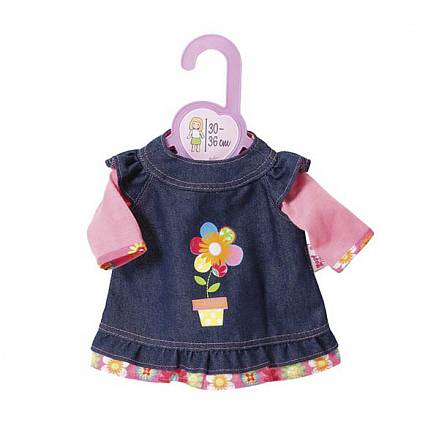 Платье для кукол Baby born высотой 30-36 см.